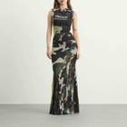 Ottolinger Women's Mesh Maxi Gown in Morph Camo