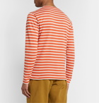 Armor Lux - Striped Cotton T-Shirt - Orange