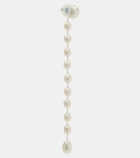 Sophie Buhai Passante Large sterling silver drop earrings with freshwater pearls