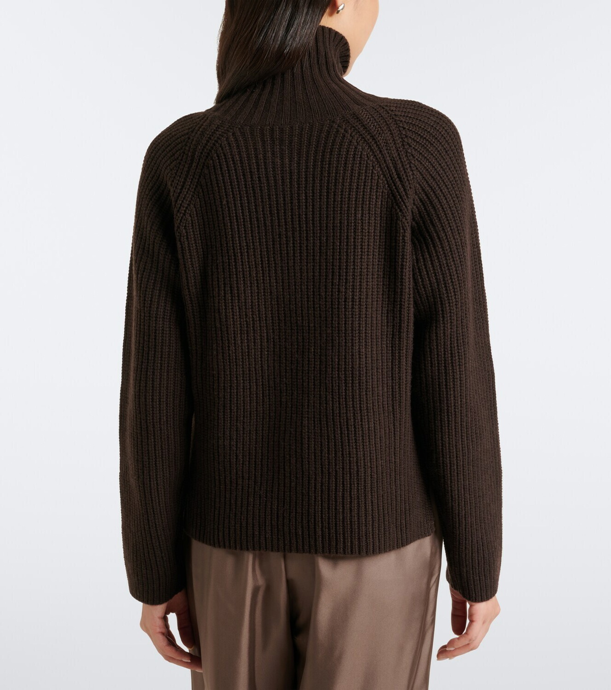 Jardin des Orangers Wool and cashmere zip-up cardigan