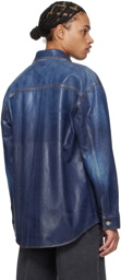 Valentino Blue Coated Denim Jacket