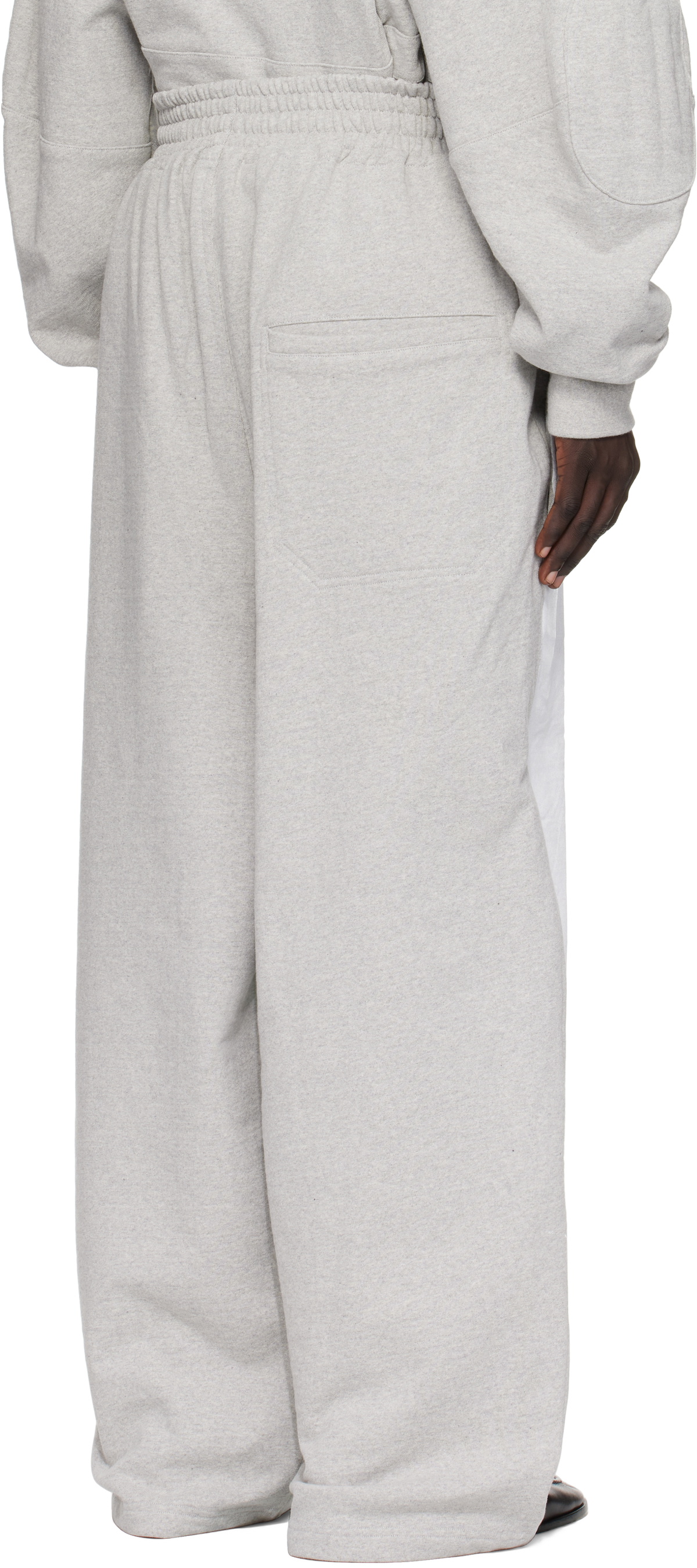 Hed Mayner Gray Painted Sweatpants