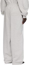 Hed Mayner Gray Painted Sweatpants
