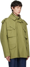 Recto Khaki French Vintage Military Canvas Jacket