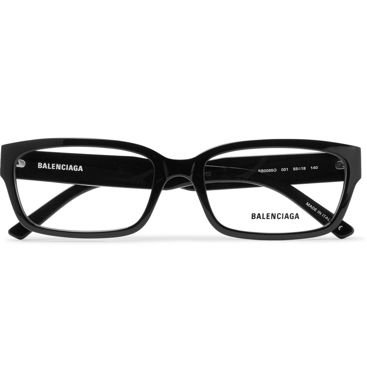 Photo: Balenciaga - Rectangle-Frame Acetate Optical Glasses - Black