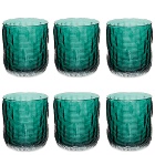 Soho Home Mara Tumbler Glasses - Set of Six in Dark Green