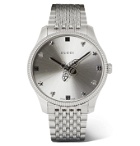 Gucci - G-Timeless 36mm Stainless Steel Watch - Silver