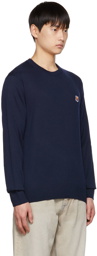 Maison Kitsuné Navy Fox Head Sweater