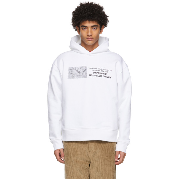 Acne Studios White Dizonord Edition Musiques Traditionelles Hoodie