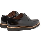 Common Projects - Polished-Leather Derby Shoes - Men - Black