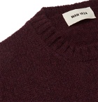 MAN 1924 - Shetland Wool Sweater - Burgundy