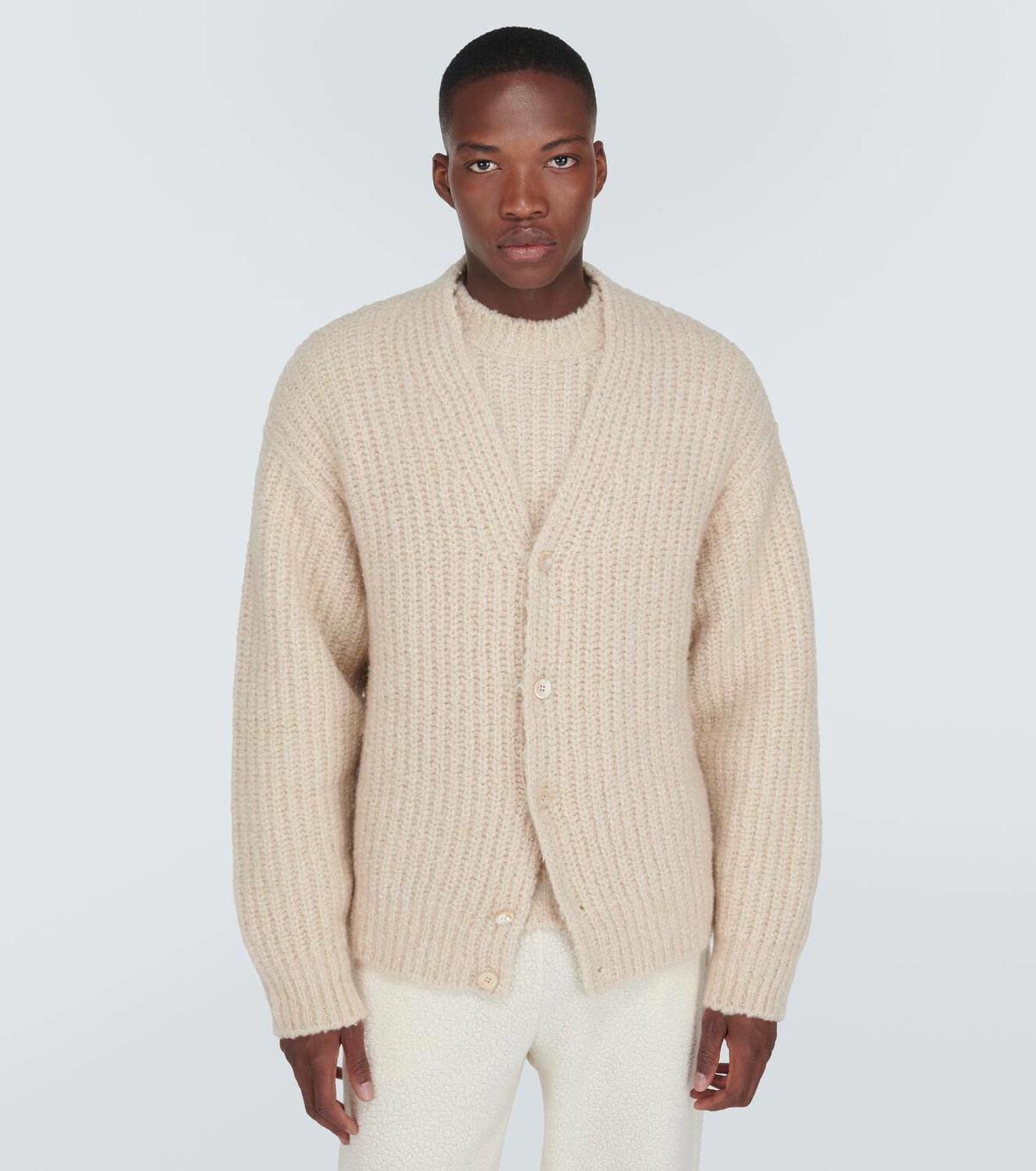 Loro Piana Ribbed-knit cashmere cardigan Loro Piana