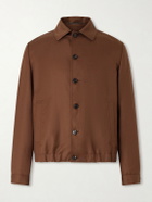 Slowear - Wool and Linen-Blend Bomber - Brown