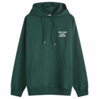 Drôle de Monsieur Men's Not Form Paris Madame Slogan Hoodie in Dark Green