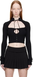 GUIZIO SSENSE Exclusive Black Long Sleeve T-Shirt