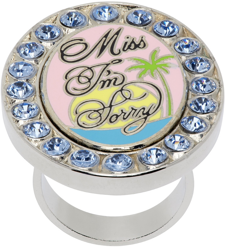 Photo: I'm Sorry by Petra Collins SSENSE Exclusive Silver Tarina Tarantino Edition Sorry Sunset Ring