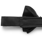Brunello Cucinelli - Pre-Tied Silk and Cotton-Blend Twill Bow Tie - Men - Black