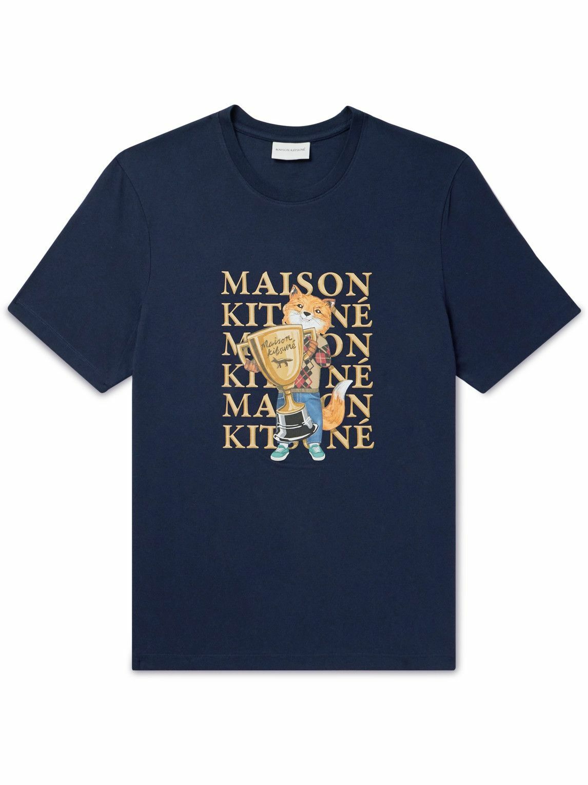 Maison Kitsuné Maison Kitsuné Logo Embroidery T-shirt