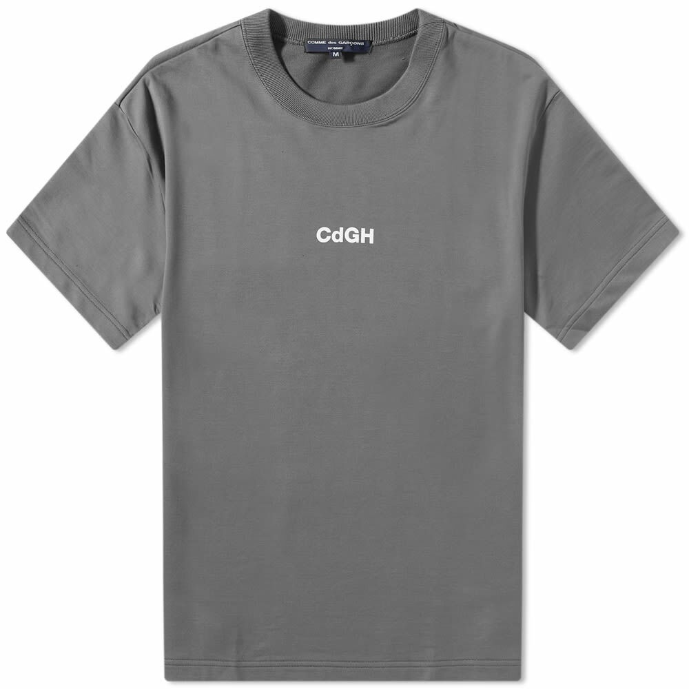 Photo: Comme des Garçons Homme Logo T-Shirt in Charcoal Grey