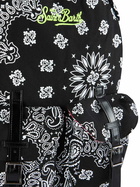 MC2 Saint Barth Canvas Backpack Cody With Black Bandanna Print