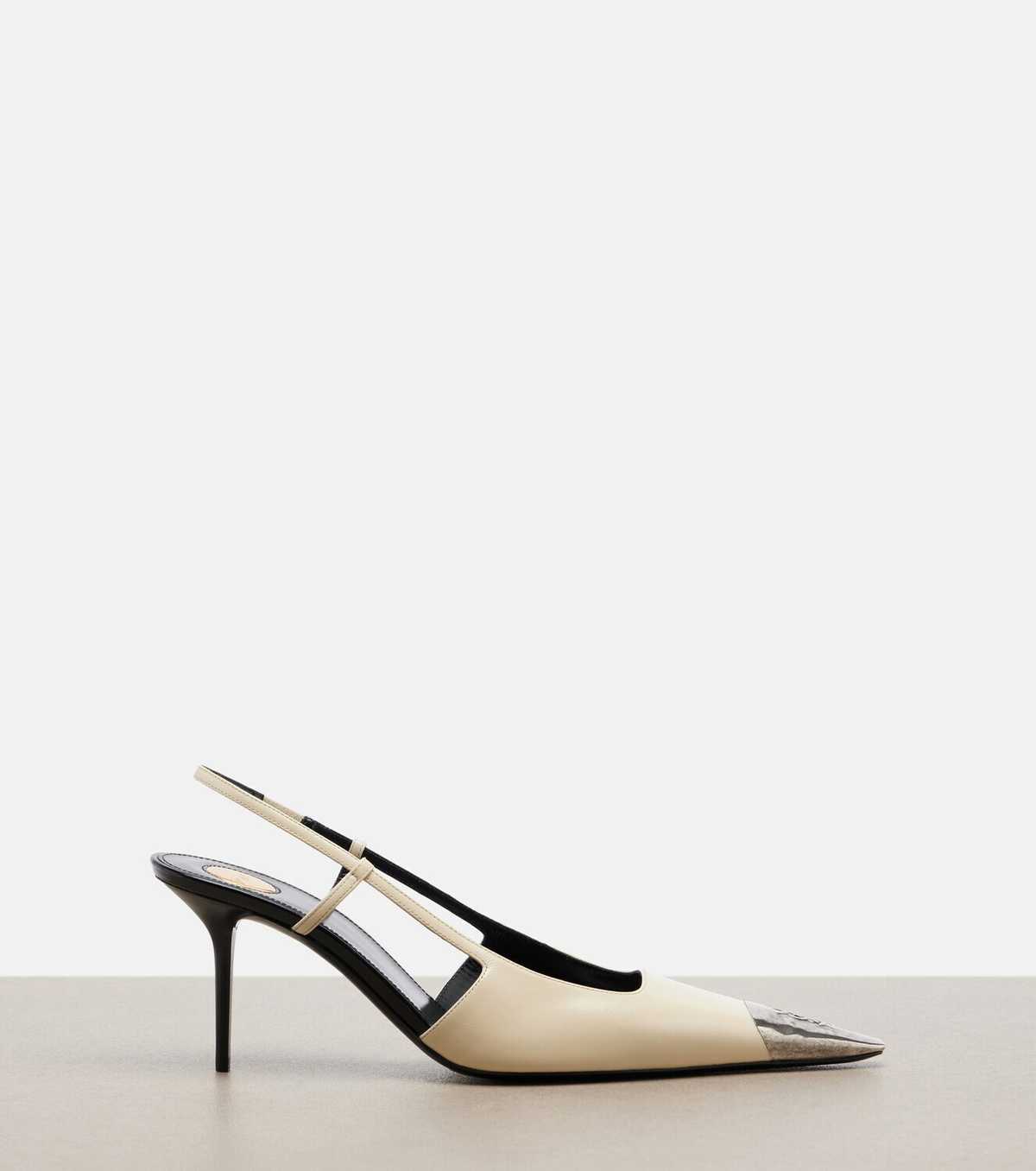 Saint Laurent Jeanne leather slingback pumps