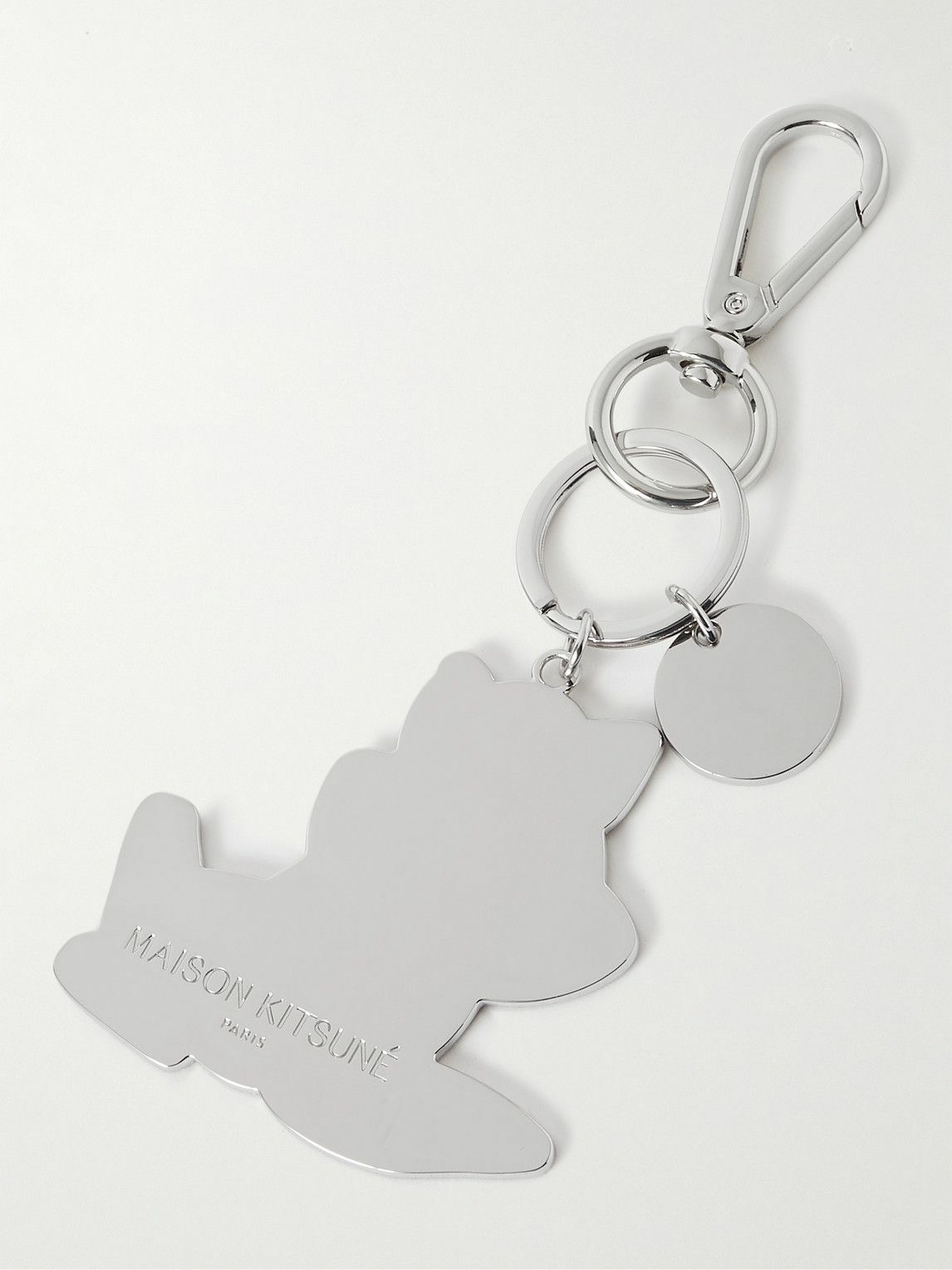 Maison Kitsuné - Silver-Tone Enamel Key Ring Maison Kitsune