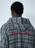 Martine Rose Check Hooded Sweatshirt