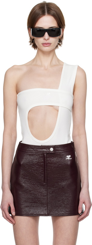 Photo: Courrèges White Loop 90's Rib Bodysuit