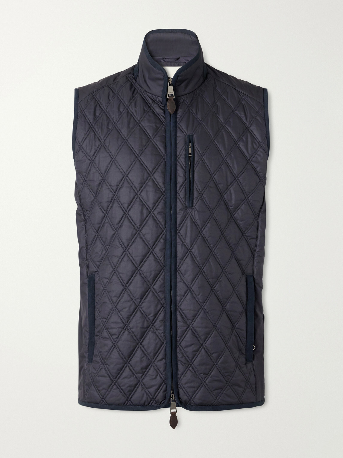 Purdey - Moorland Padded Quilted Shell Gilet - Blue