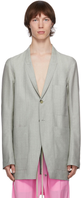 Photo: Rick Owens Grey Mohair Lido Jacket