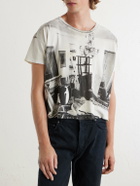 Enfants Riches Déprimés - Destroyed Apartment Printed Cotton-Jersey T-Shirt - White