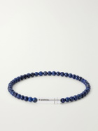 Le Gramme - 11g Sterling Silver Lapis Lazuli Beaded Bracelet - Blue