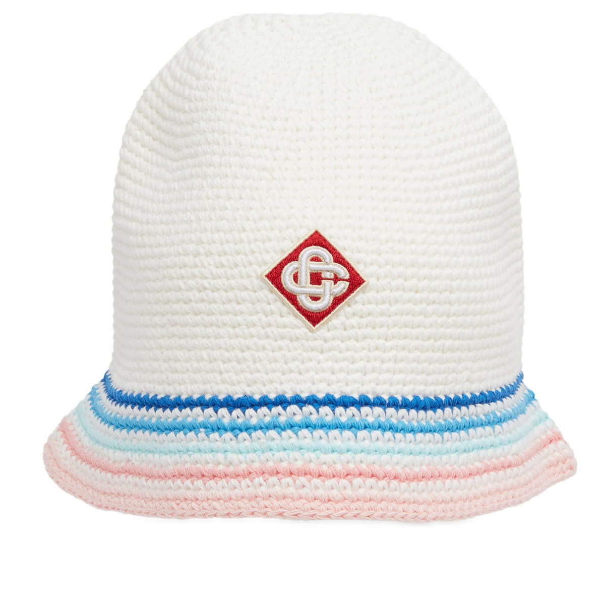 Casablanca Multicolor Stripe Crochet Bucket Hat Casablanca