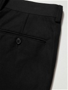 Auralee - Straight-Leg Cotton and Linen-Blend Twill Trousers - Black