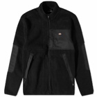 Dickies Men's Red Chute Sherpa Fleece Jacket in Black