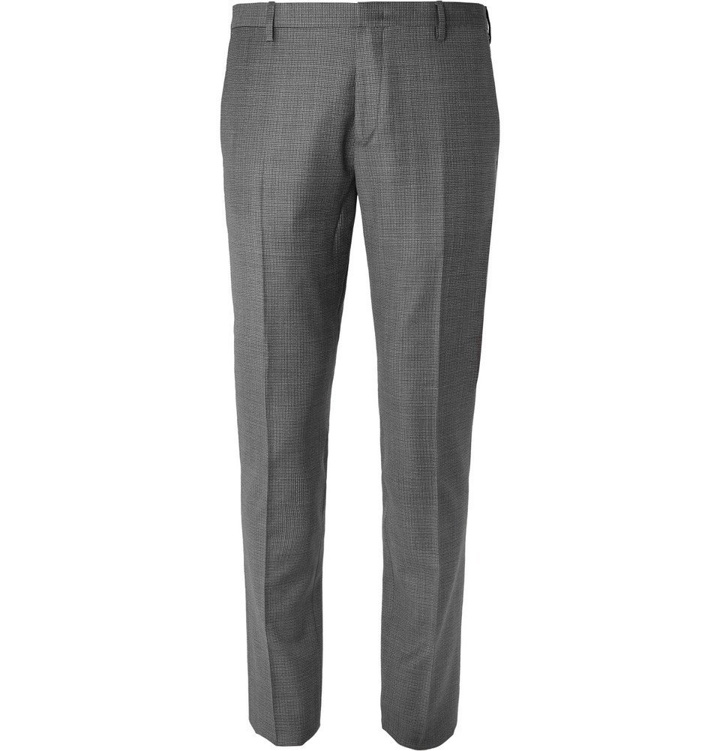 Photo: Paul Smith - Grey Soho Slim-Fit Puppytooth Wool Suit Trousers - Gray