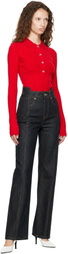 GANNI Blue Fold Jeans