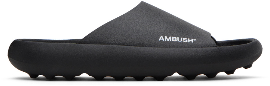 AMBUSH Black Printed Sandals Ambush display picture 1