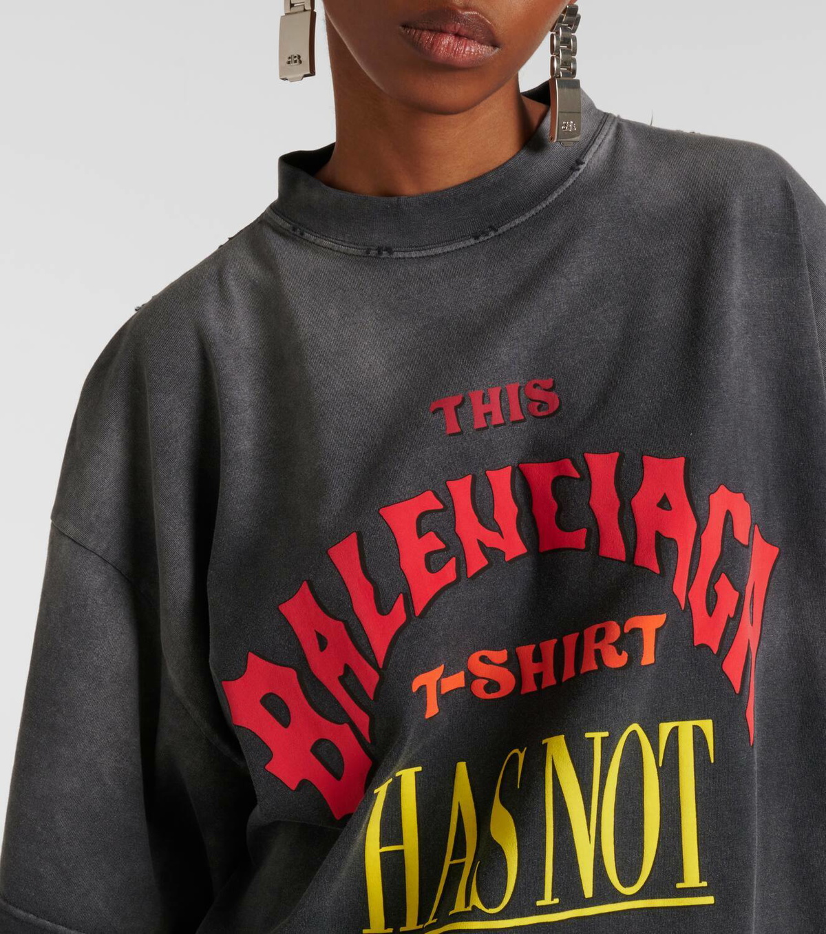 【BALENCIAGA】Not Been Done コットンジャージーTシャツ Balenciaga Not Been Done cotton jersey T-shirt Balenciaga