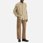 Beams Plus Men's Gunclub Mesh Button Down Shirt in Beige