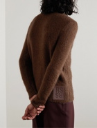 Raf Simons - Slub Cable-Knit Wool-Blend Sweater - Brown