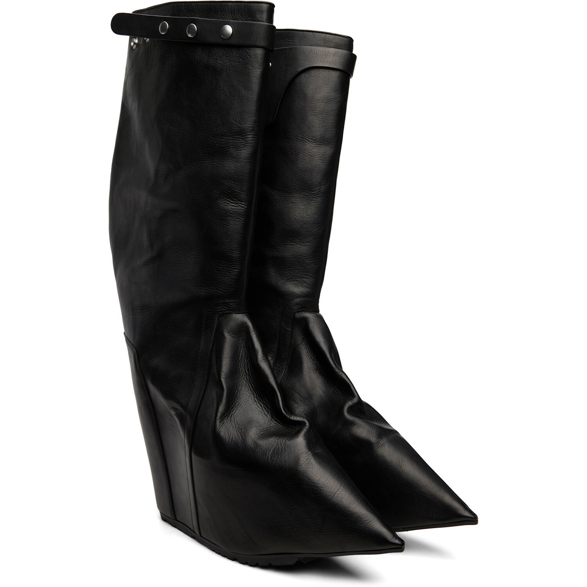 Rick Owens Black Tower Taconaska Boots
