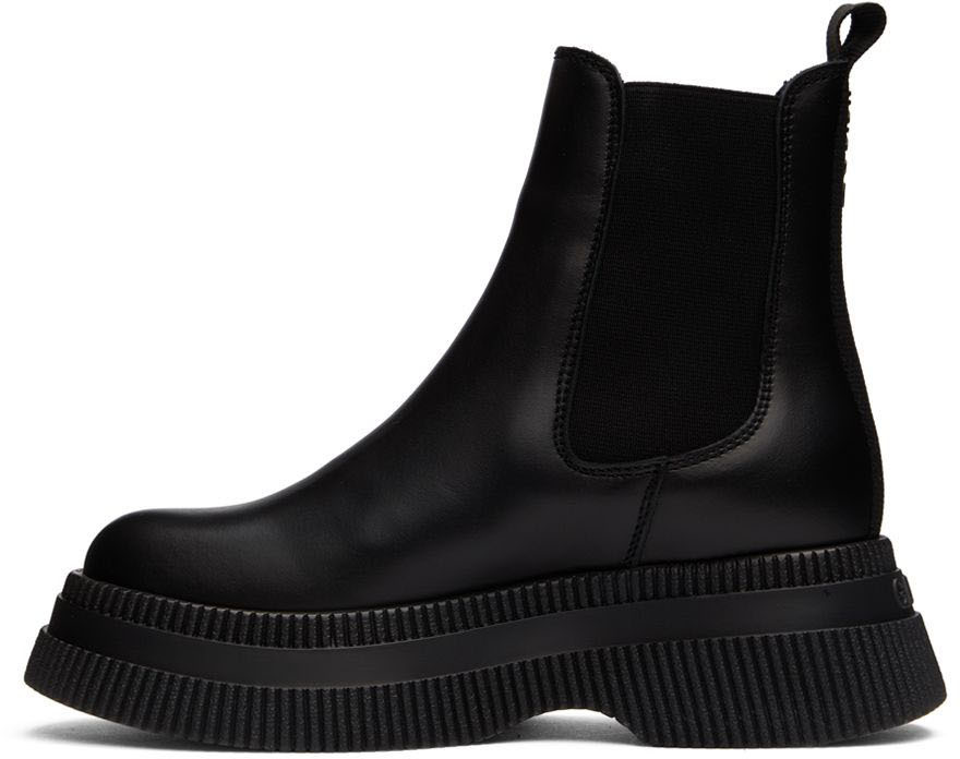 GANNI Black Chunky Chelsea Boots GANNI