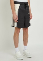 Amiri MA Quad Logo-monogrammed Satin Shorts Black