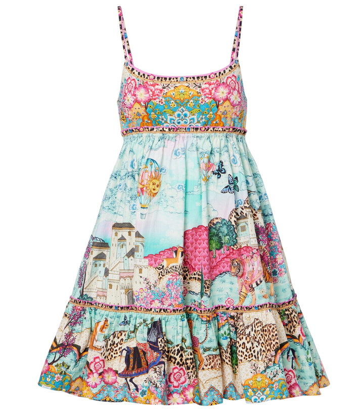 Photo: Camilla Gathered printed cotton minidress