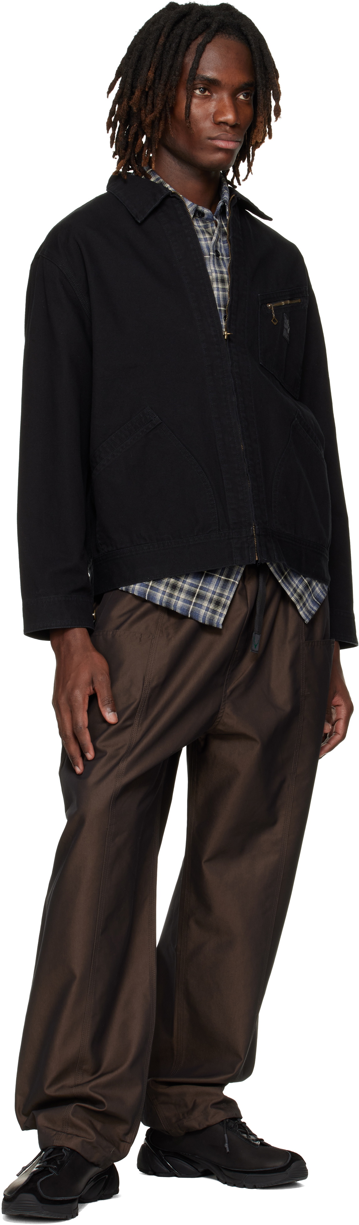 South2 West8 Brown Belted C.S. Trousers