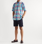 Drake's - Button-Down Collar Madras Checked Cotton Shirt - Multi