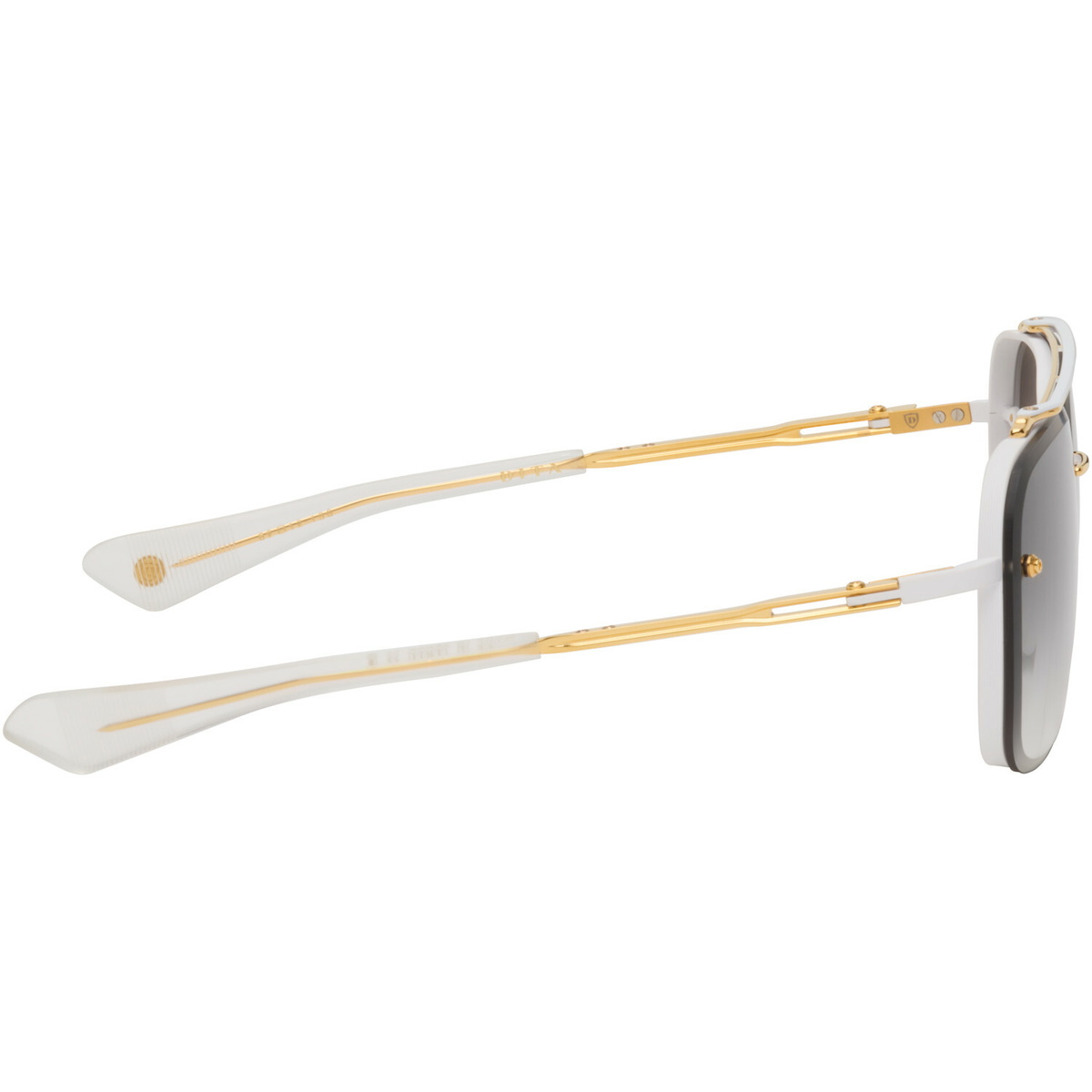 Dita White & Gold Mach-Six Sunglasses