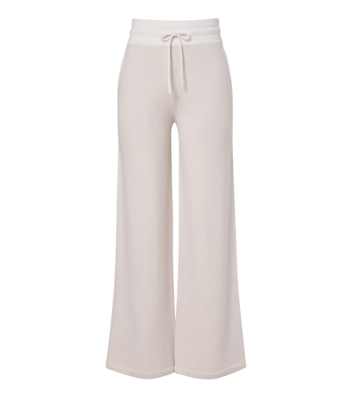 Photo: Eleventy Chevron cashmere flared pants