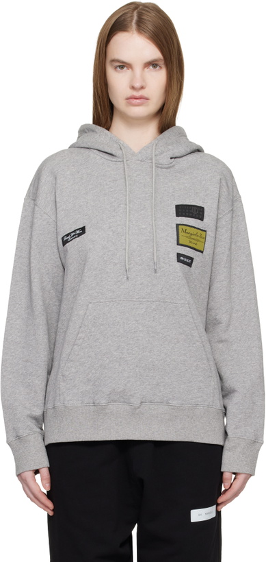 Photo: MM6 Maison Margiela Gray Cotton Hoodie
